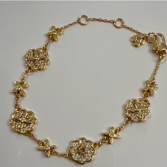 🔹️Kate Spade 🔹️ Gold Heritage Bloom Line Bracelet - Picture 3 of 8